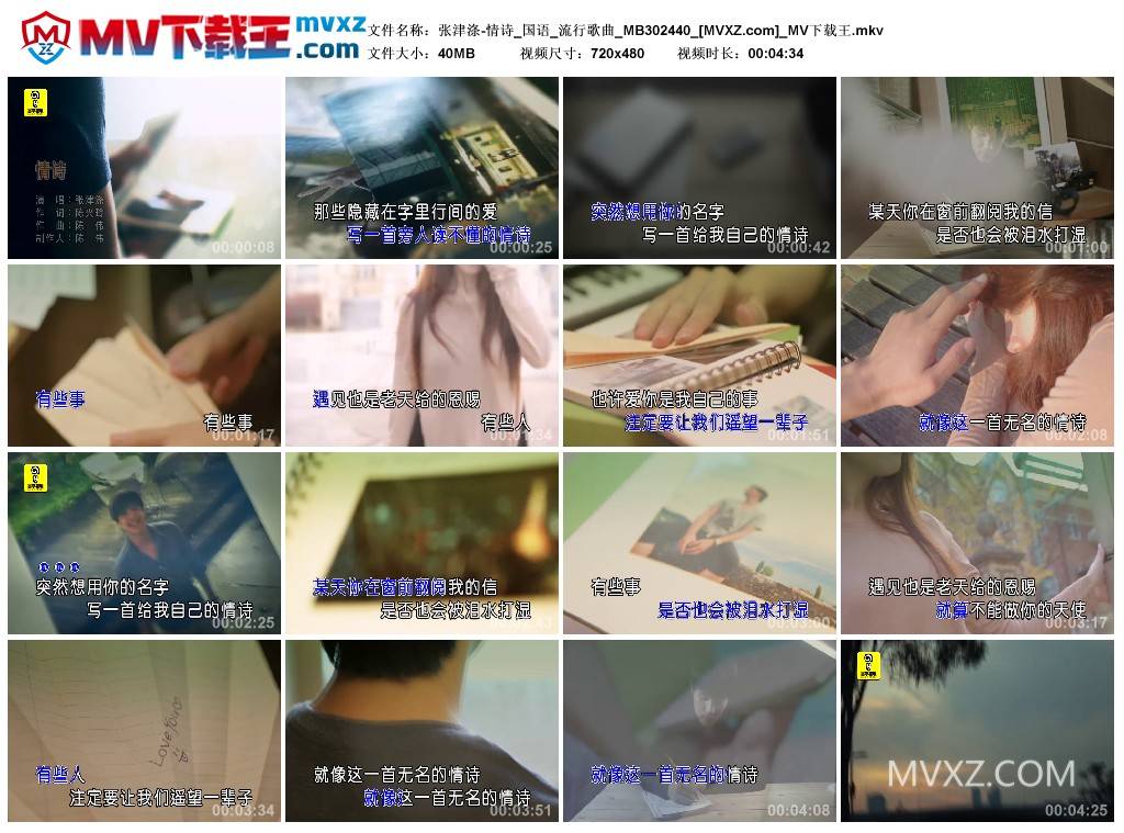 张津涤-情诗_国语_流行歌曲_MB302440